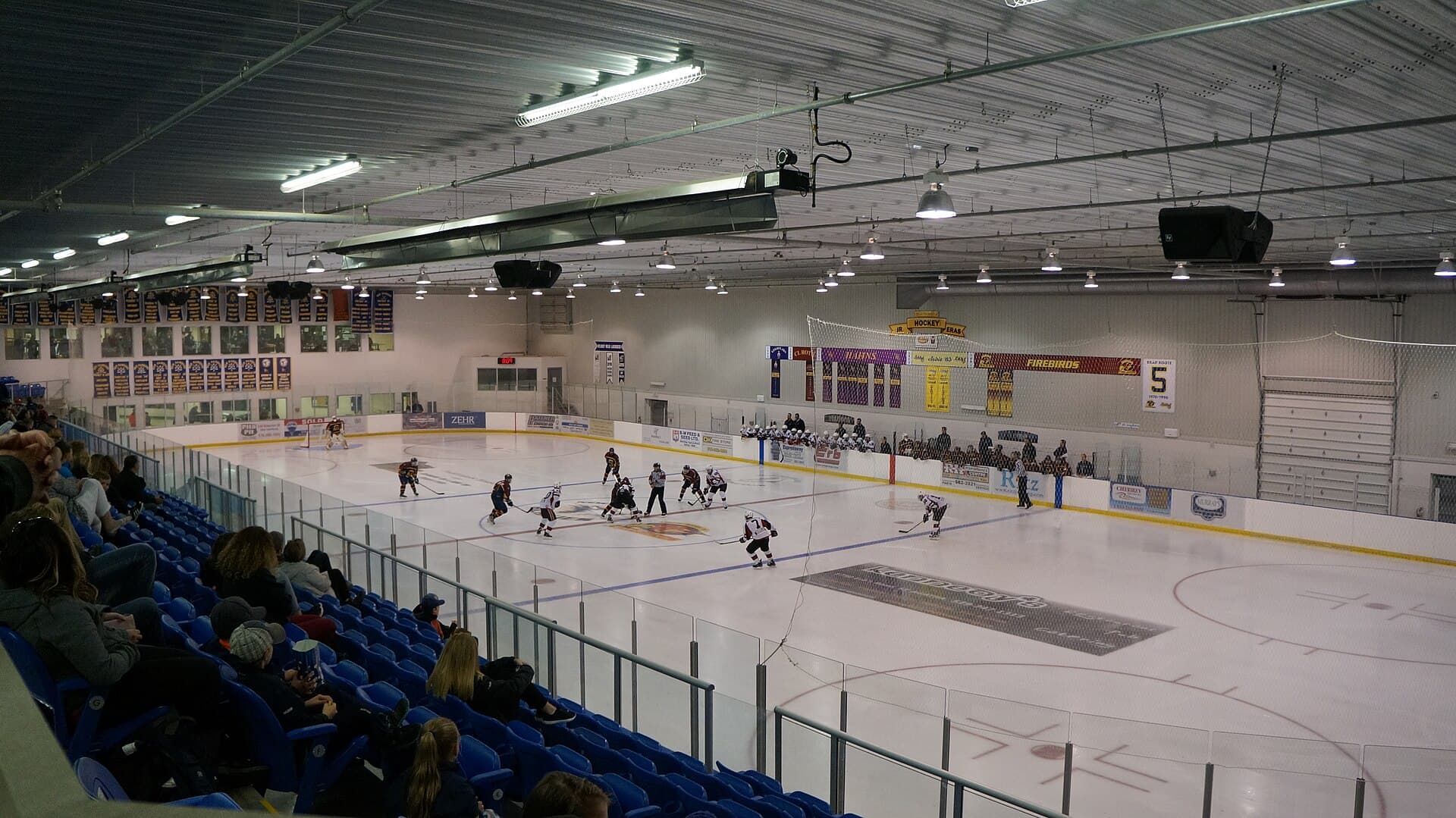 Game night on the ice inside the Wilmot Recreation Complex